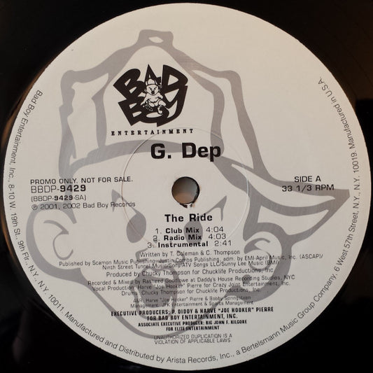 G-Dep - The Ride / Danger Zone