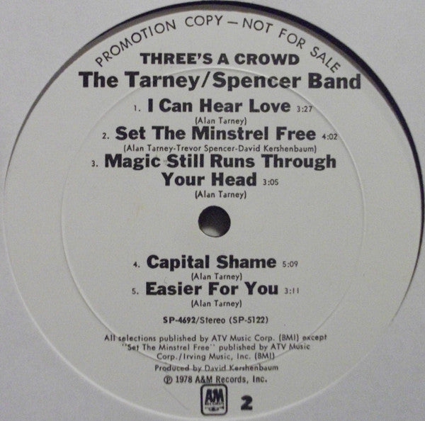 The Tarney/Spencer Band - Three's A Crowd