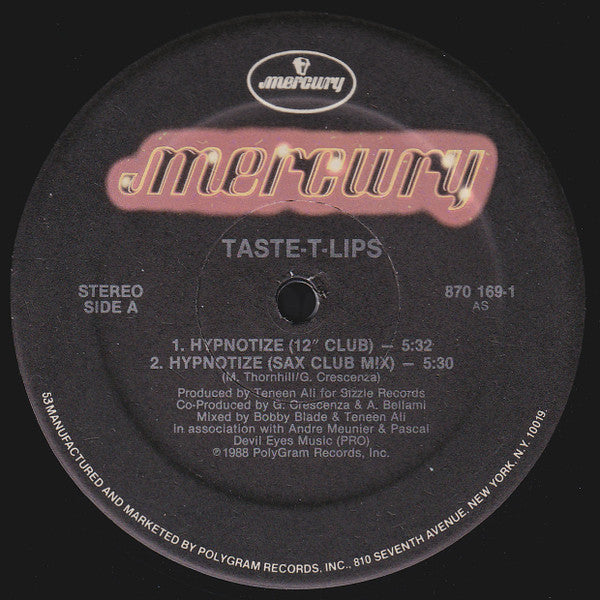 Taste-T-Lips - Hypnotize