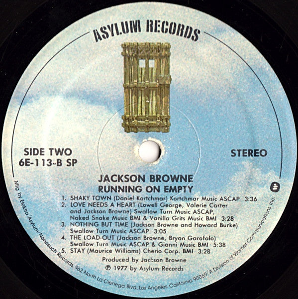 Jackson Browne - Running On Empty