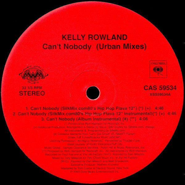 Kelly Rowland - Can't Nobody (Urban Mixes)
