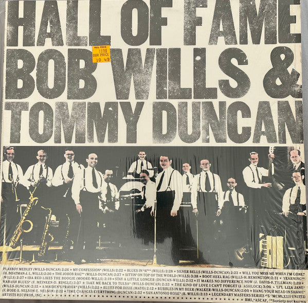 Bob Wills & Tommy Duncan - Hall Of Fame