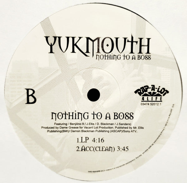 Yukmouth - Nothing To A Boss