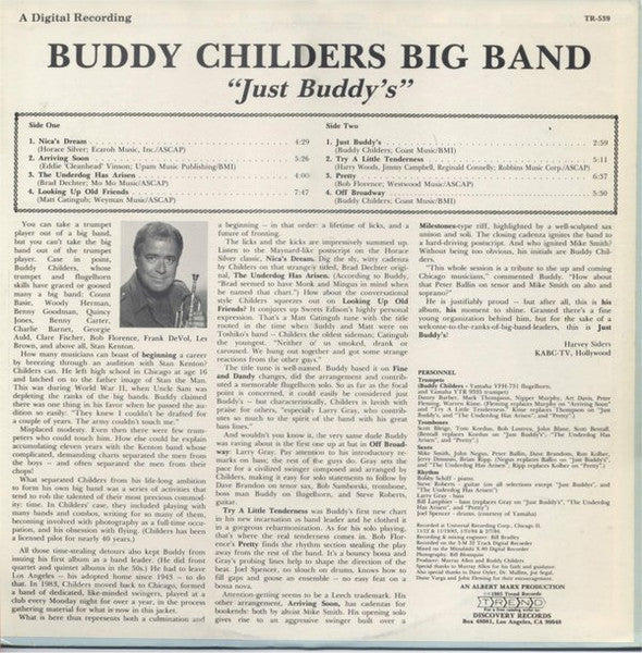Buddy Childers Big Band - Just Buddy's