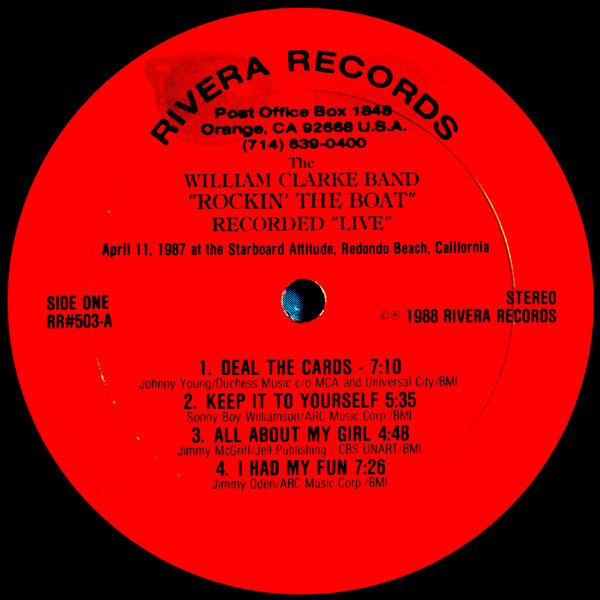 The William Clarke Band - Rockin' The Boat