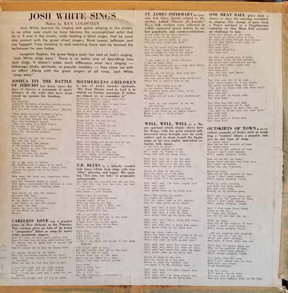 Josh White Sings