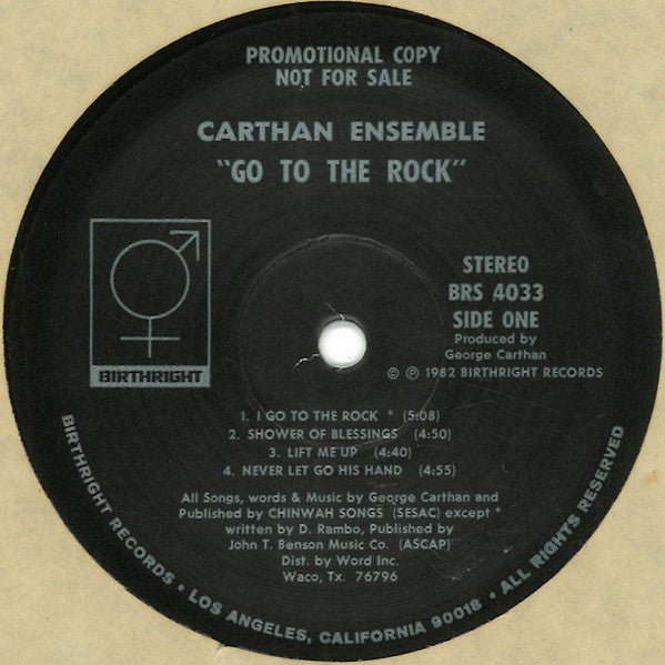 Carthan Ensemble - Go To The Rock