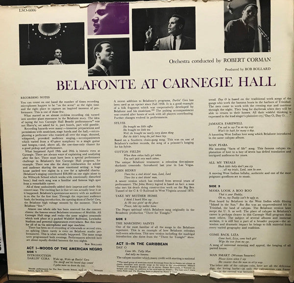 Belafonte At Carnegie Hall: The Complete Concert