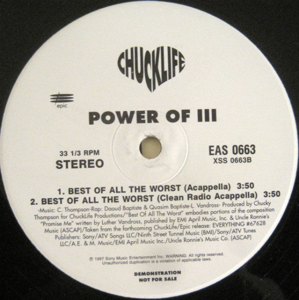Power Of Three - Best Of All The Worst