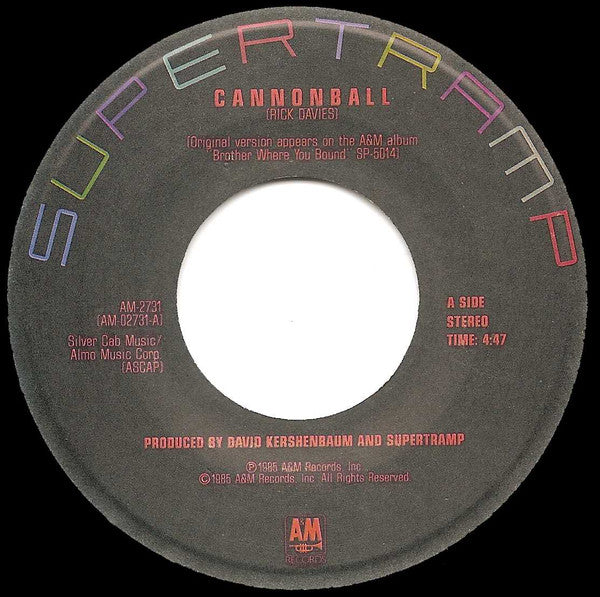 Supertramp - Cannonball