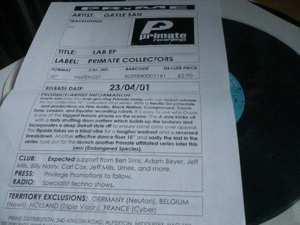 Gayle San - The Lab E.P.