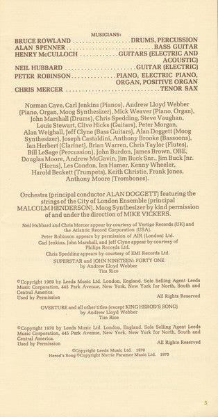 Andrew Lloyd Webber And Tim Rice - Jesus Christ Superstar