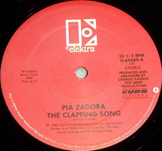 Pia Zadora - The Clapping Song