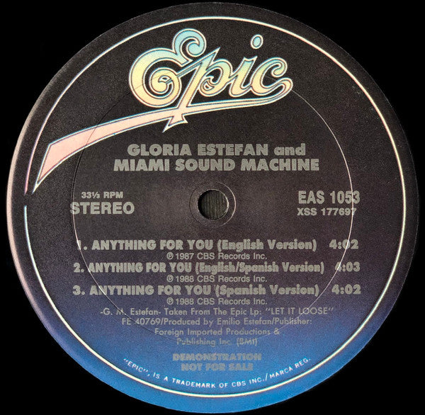 Miami Sound Machine - Anything For You