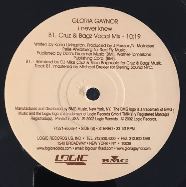 Gloria Gaynor - I Never Knew
