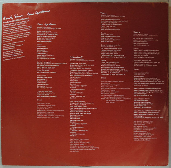 Carly Simon - Come Upstairs