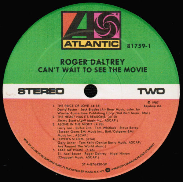 Roger Daltrey - Can't Wait To See The Movie