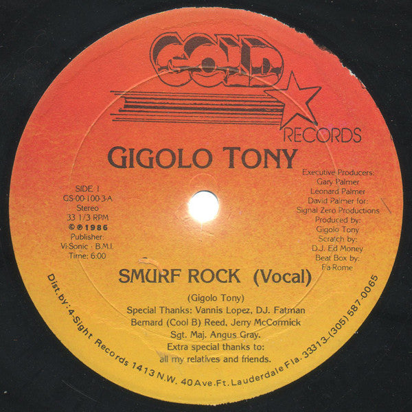 Gigolo Tony - Smurf Rock