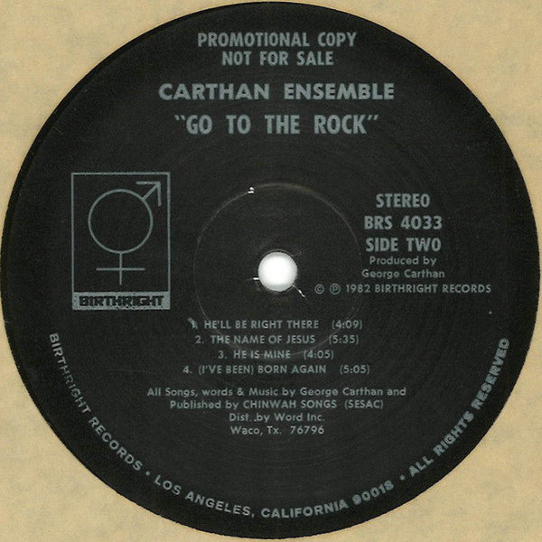 Carthan Ensemble - Go To The Rock