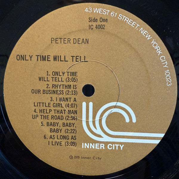 Peter Dean - Only Time Will Tell