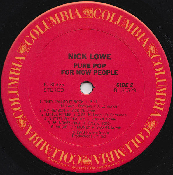 Nick Lowe - Pure Pop For Now People