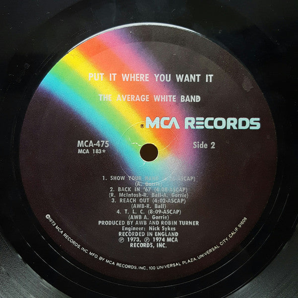 Average White Band - Put It Where You Want It