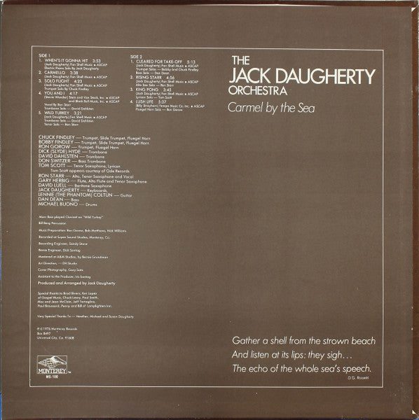 The Jack Daugherty Orchestra - Carmel By The Sea