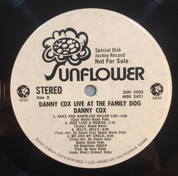 Danny Cox - Live At The Family Dog