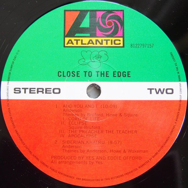 Yes - Close To The Edge