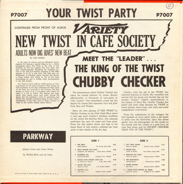 Your Twist Party (With The King Of Twist)