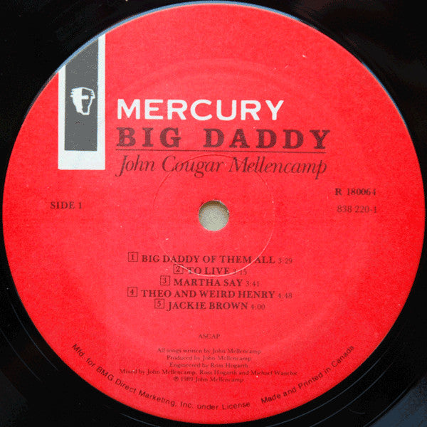 John Cougar Mellencamp - Big Daddy