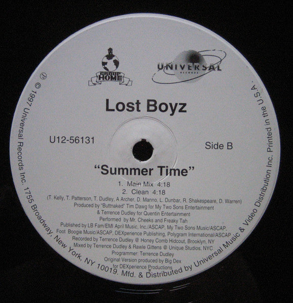 Lost Boyz - Me And My Crazy World / Summer Time