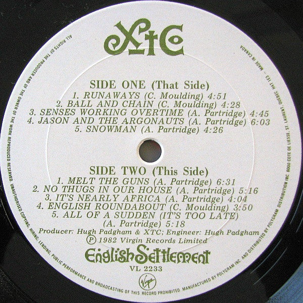XTC - English Settlement