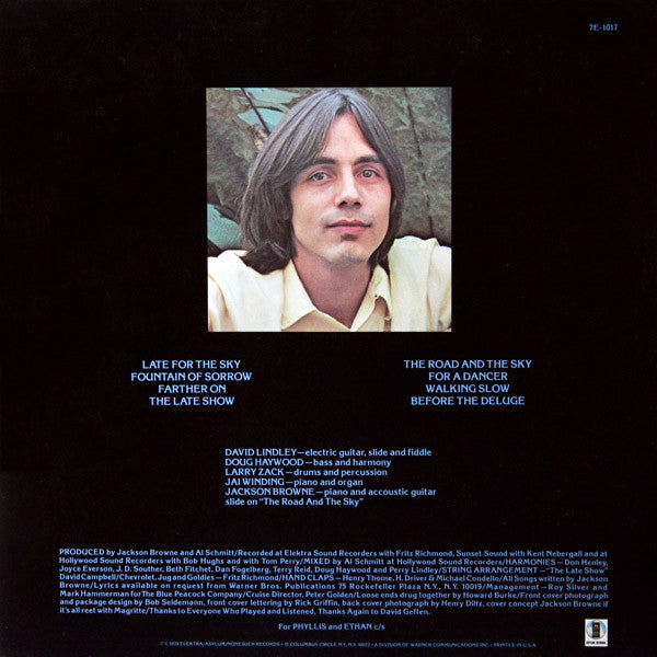 Jackson Browne - Late For The Sky