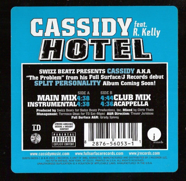 Cassidy Feat. R. Kelly - Hotel