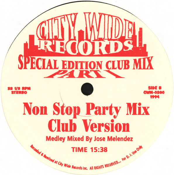 Various - Flashback Medley Mix Part III / Special Edition Club Mix Part I