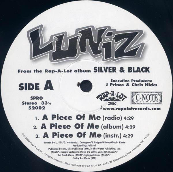 Luniz - A Piece Of Me