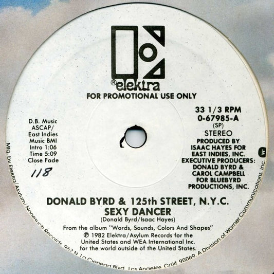 Donald Byrd & 125th Street, N.Y.C. - Sexy Dancer (12", WHITE LABEL PROMO)