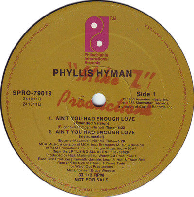 Phyllis Hyman - Ain't You Had Enough Love