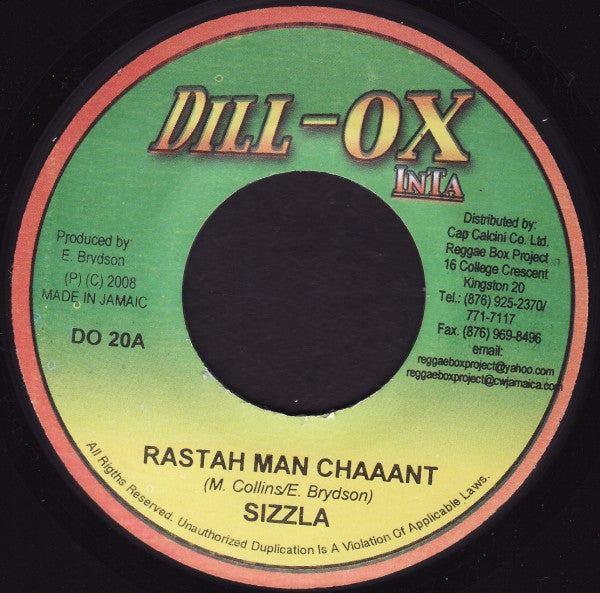 Sizzla - Rastah Man Chaaant / Vet Law
