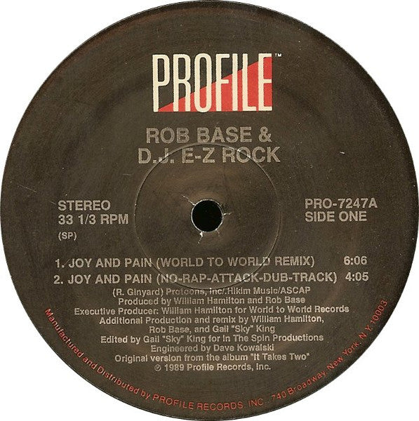 Rob Base & DJ E-Z Rock - Joy And Pain (Remix)