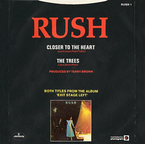 Rush - Closer To The Heart / The Trees