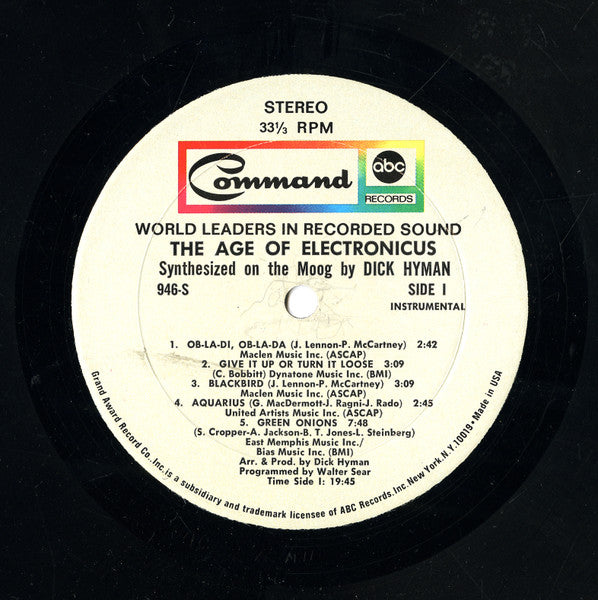Dick Hyman - The Age Of Electronicus