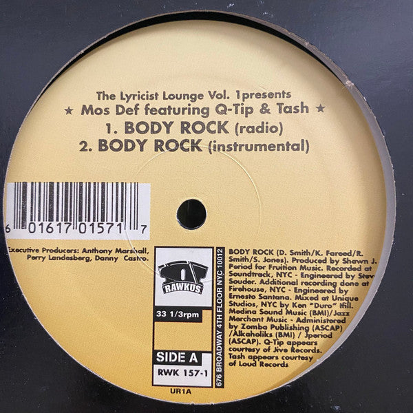 Mos Def - The Lyricist Lounge Vol.1 Presents: Body Rock