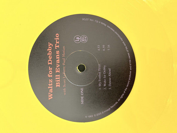 The Bill Evans Trio - Waltz For Debby [YELLOW VINYL]