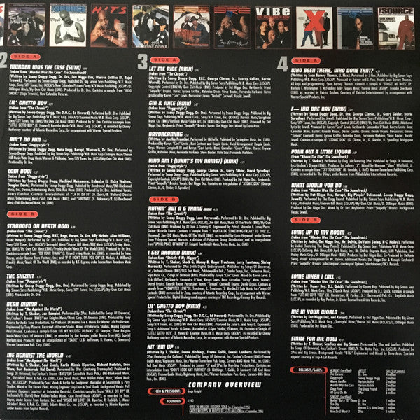 Various - Death Row - Greatest Hits [4LP, CLEAR VINYL]