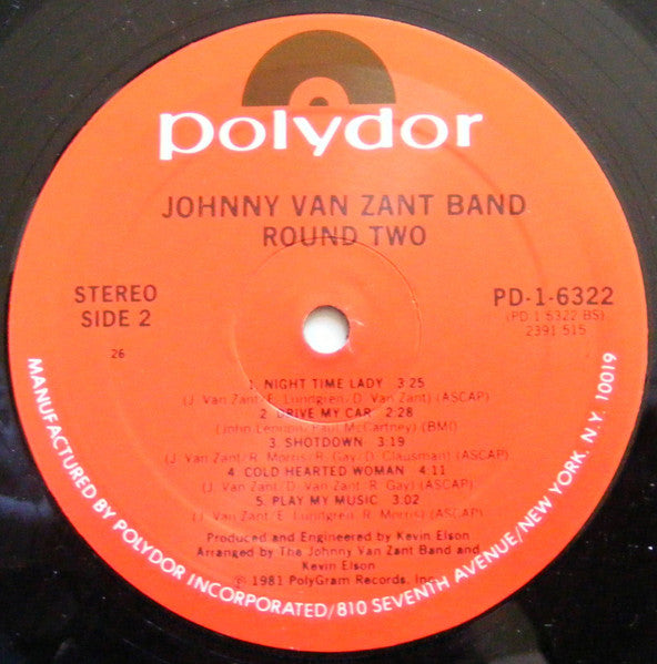 Johnny Van Zant Band - Round Two