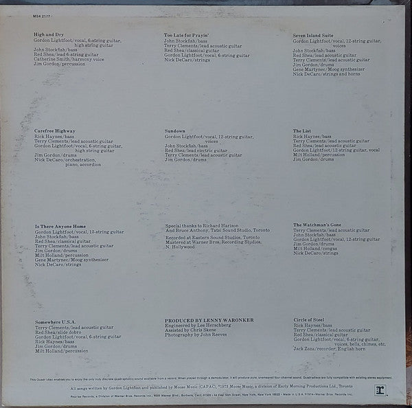 Gordon Lightfoot - Sundown