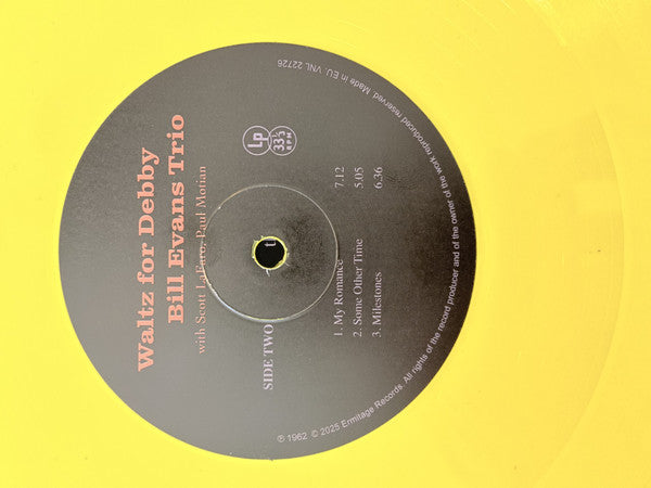 The Bill Evans Trio - Waltz For Debby [YELLOW VINYL]