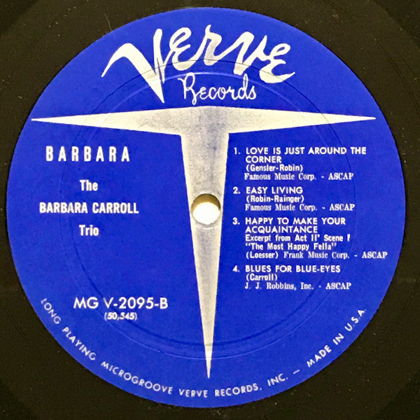 Barbara Carroll Trio - Barbara